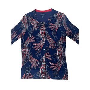 Tommy Hilfiger‎ Women Cardigan SP Old Money Luxury Grannycore Art to Wear Preppy